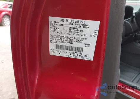 2005 Ford Escape Xls из США, поврежденный, VIN 1FMYU02ZX5KB43354